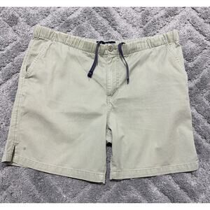 Izod PFX Men's Cotton 7-Inch Beach Flat Front Walking Shorts Size L Green Y2K